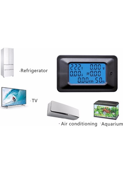 20A Ac LCD Dijital Panel Güç Ölçer Monitör Voltmetre Test Cihazı Araçları (Yurt Dışından) fiyatları