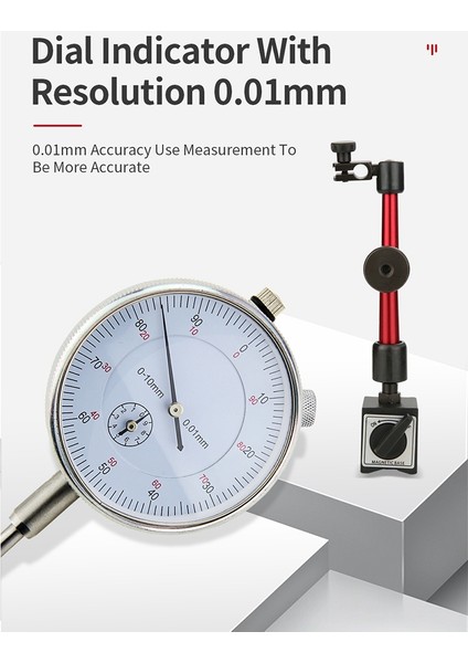 10MM Kadran Göstergesi Manyetik Tutucu Kadran Göstergesi Stand Tabanı B (Yurt Dışından) fırsatları