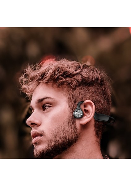 Gri E9 Kemik Iletimli Bluetooth Kulaklık Kablosuz 5.0 Kulaklık (Yurt Dışından)