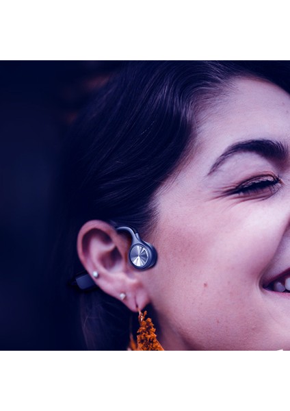 Gri E9 Kemik Iletimli Bluetooth Kulaklık Kablosuz 5.0 Kulaklık (Yurt Dışından)