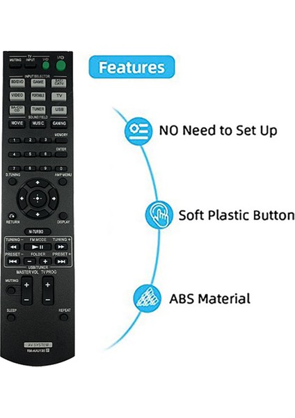 Sony Str-Km3 Str-Km5 AAU136 SS-MSP7M Için RM-AAU135 Uzaktan Kumanda (Yurt Dışından)