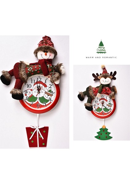 Ofis Ev Modern Tasarımı Için Noel Oturma Odası Duvar Saati (Erkek) (Yurt Dışından)