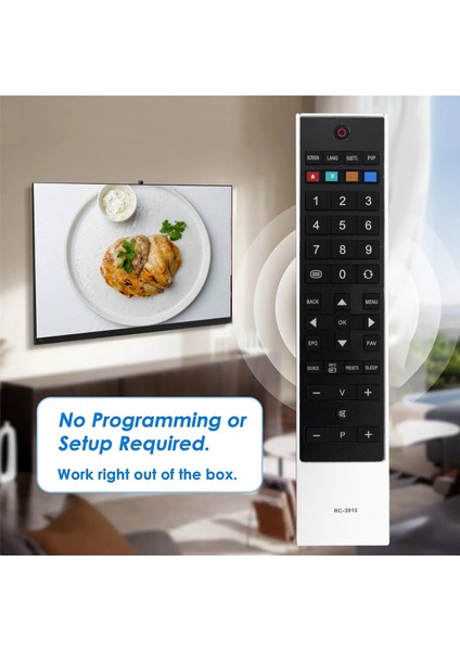 Toshiba Tv 32BV700B 32BL502B 22BL702B Için RC-3910 Uzaktan Kumandayı Değiştirin (Yurt Dışından)