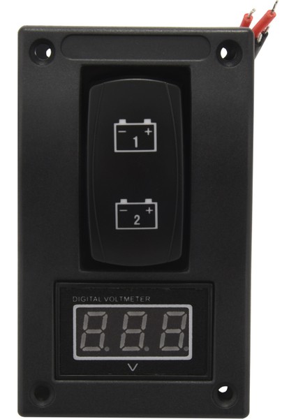 12-24V LED Test Paneli Rocker Anahtarı Tekne Voltmetresi 4p On-Off-On (Yurt Dışından)