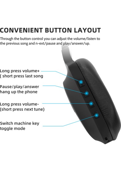 Kablosuz Bluetooth Oyun Kulaklığı Stereo Spor Müzik Kulaklığı Güçlü (Yurt Dışından) fırsatları