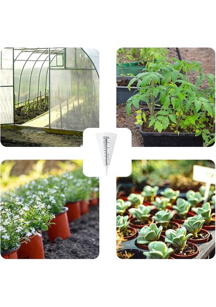 Yağış Izleme Için 2 Adet Şeffaf Konili Yağmur Ölçer (Yurt Dışından) fırsatları