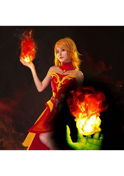 Cadılar Bayramı Aydınlık Yüzen Ateş Topu Cosplay Için Benzersiz Sahne, Mavi (Yurt Dışından) fiyatları