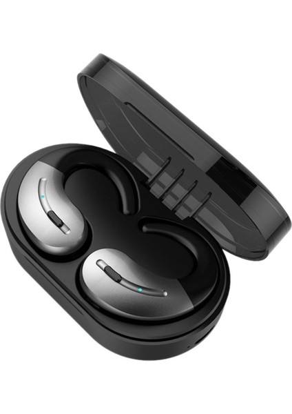 Tws Kablosuz Bluetooth 5.0 Kulak Kancası Kulak Içi Spor Kulaklık Gri (Yurt Dışından)