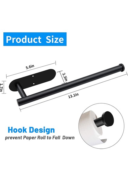 Kağıt Havlu Dolap Altı Kağıt Havlu Askısı Mutfak, Banyo-A (Yurt Dışından)