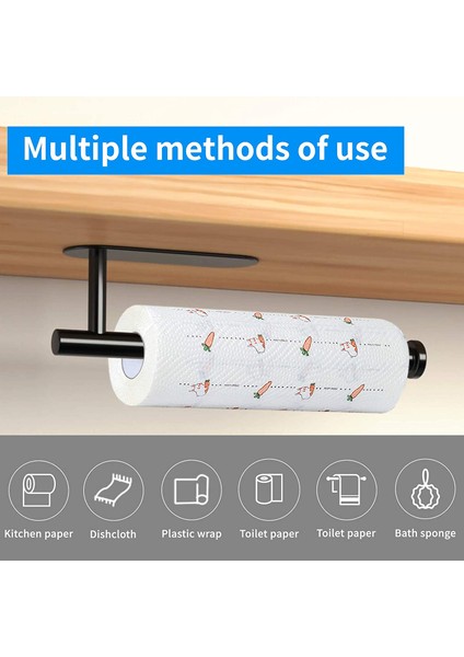 Kağıt Havlu Dolap Altı Kağıt Havlu Askısı Mutfak, Banyo-A (Yurt Dışından)