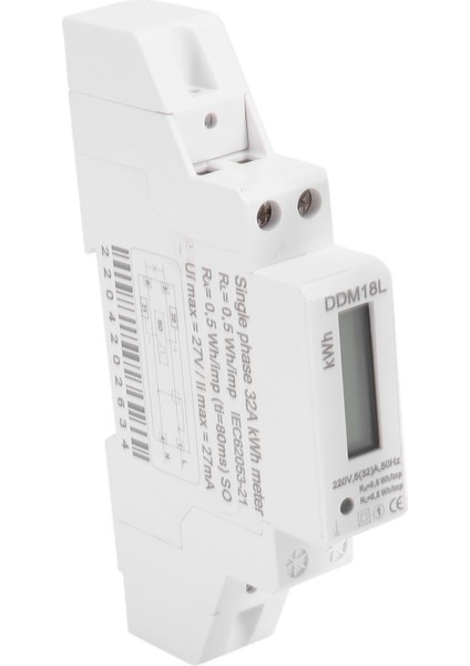 220V Tek Fazlı Din Raylı LCD Dijital Ekran Elektrik Gücü (Yurt Dışından)