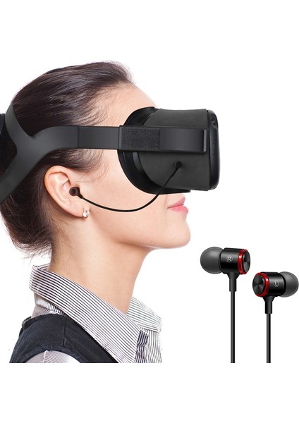 Oculus Quest/rift S Vr Başlığıyla Uyumlu Kulak Içi Kulaklıklar (Yurt Dışından)