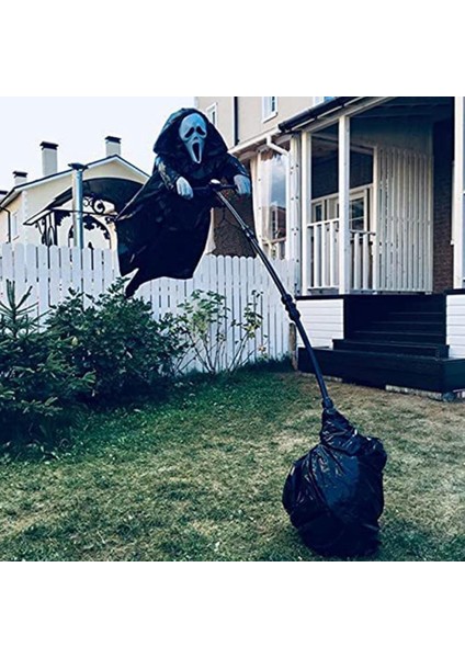 Face Cadılar Bayramı Bahçesi Reaper Ghostface Korkuluk Asılı Dekor (Yurt Dışından)