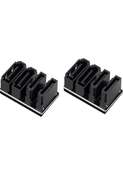 Sata 7pin Çift Arayüzlü 2pcs Anakart Adaptörü 180 Derece (Yurt Dışından)