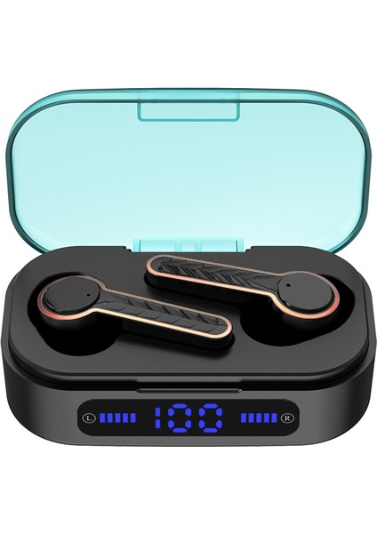 T19 Tws Bluetooth 5.0 Kablosuz Stereo LED Dijital Ekranlı Kulaklık (Yurt Dışından)