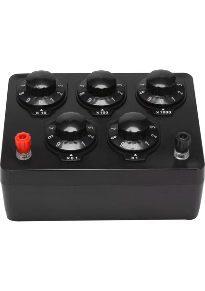 Siyah Direnç Kutusu Demir Değişken On Yıllık Direnç 0-9999,9 Ohm (Yurt Dışından)