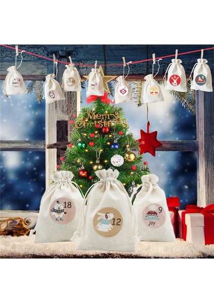 Noel Advent Takvimi Çantaları, Hediye Çantaları (Yurt Dışından)