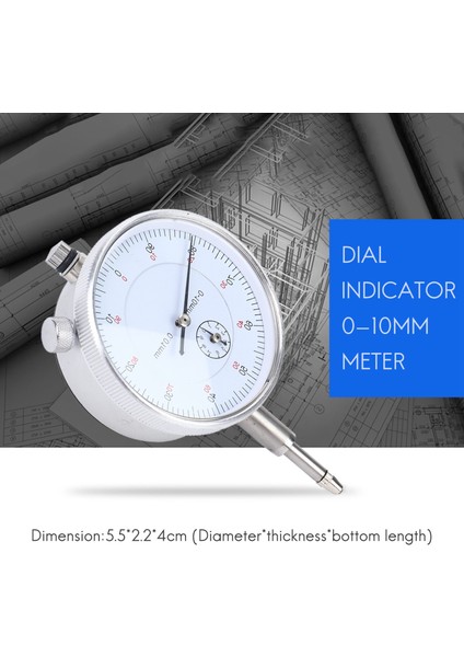 Kadranlı Gösterge Ölçer 0-10MM Metre 0,01 Çözünürlük Eşmerkezlilik Testi (Yurt Dışından)