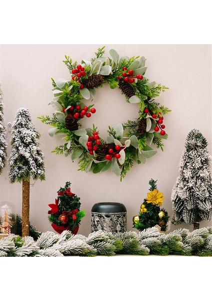 Noel Süslemeleri Noel Çelengi Tavşan Kulak Çim Çelengi (Yurt Dışından) modelleri