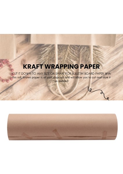 Kraft Kağıt Rulosu - Paketleme, Taşıma, Hediye Paketleme, Koli Için Mükemmel (Yurt Dışından)