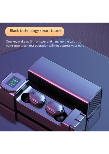 Tws Kablosuz Bluetooth 5.1 Kulaklık Çift Mikrofonlu 9d Stereo Kulaklıklar (Yurt Dışından)