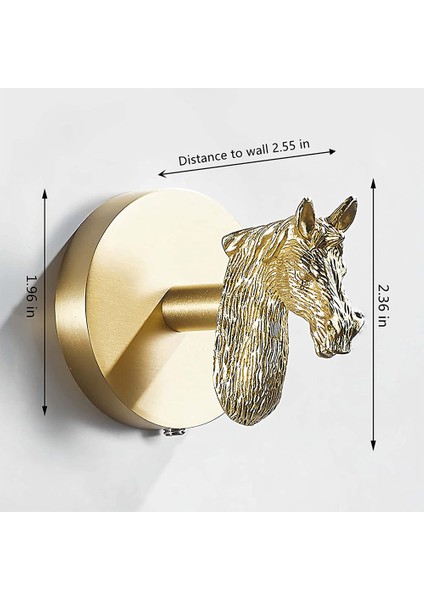 Pirinç Askı Askılı Havlu Anahtarı Için Altın Duvar Kancası, (Elk) (Yurt Dışından) indirimleri