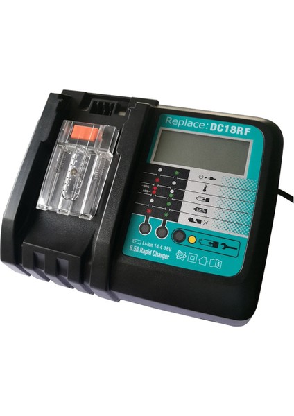 Makita Ab Fişi Için Soğutma Fanı Li-Ion Şarj Cihazı ile DC18RF 6A (Yurt Dışından) modelleri