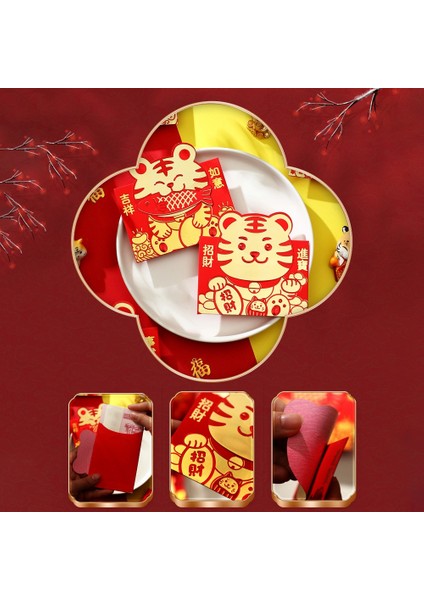 Bahar Şenliği Doğum Günü Malzemeleri Için 36 Adet Kaplan Hong Bao Yılı (Yurt Dışından) fiyatları