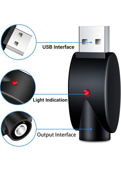 Adet Şarj Cihazı USB Iplik Kablosu, LED Gösterge Işığı ile (Yurt Dışından) indirimleri