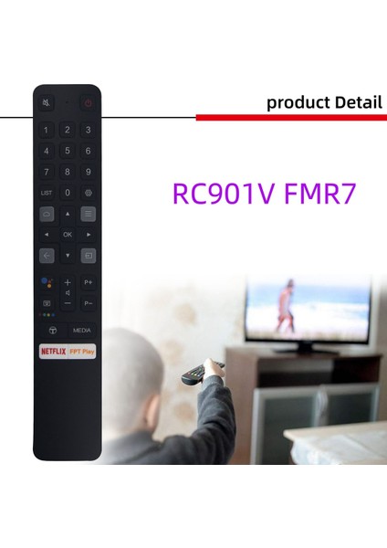 Tcl Akıllı Tv Uzaktan Kumandası Için Uzaktan Kumanda RC901V (RC901V Fmr7) (Yurt Dışından)