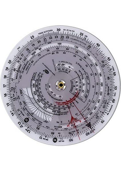 E6B-R Uçuş Bilgisayarı Havacılık Plotter Dairesel Sürgülü Cetvel (Yurt Dışından)