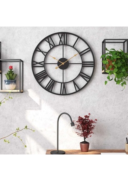 Duvar Saati, Ev Dekorasyonu Için Antik Roma Rakamlı Sessiz Duvar Saati (Yurt Dışından) fırsatları
