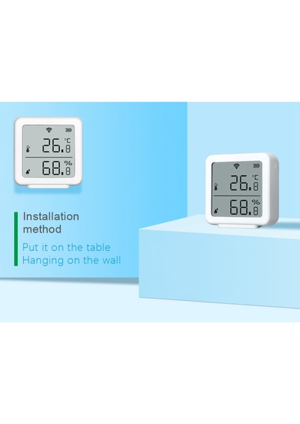 Tuya Wıfı Sıcaklık ve Nem Sensörü Kablosuz Higrometre (Yurt Dışından) fiyatları