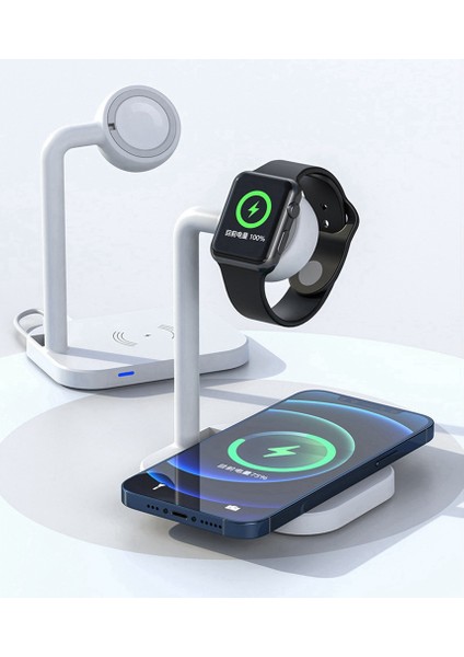 Iphone8/x Samsung Beyaz Için Manyetik 2'si 1 Arada Şarj Cihazı 15W Hızlı Şarj (Yurt Dışından) fırsatları
