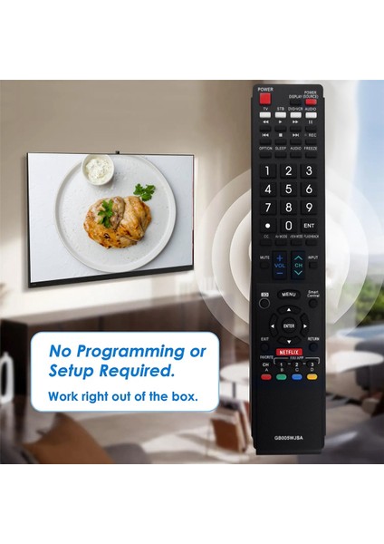 Sharp Aquos Tv GB004WJSA GA935WJSA Için Uzaktan Kumanda GB005WJSA'YI Değiştirin (Yurt Dışından) fırsatları