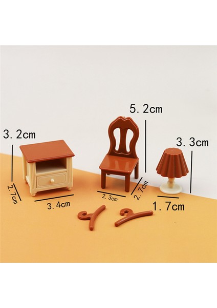 1:18 Simülasyon Mini Yatak Odası Yatak Dresser Dollhouse Oyun Evi Oyuncaklar (Yurt Dışından) indirimleri