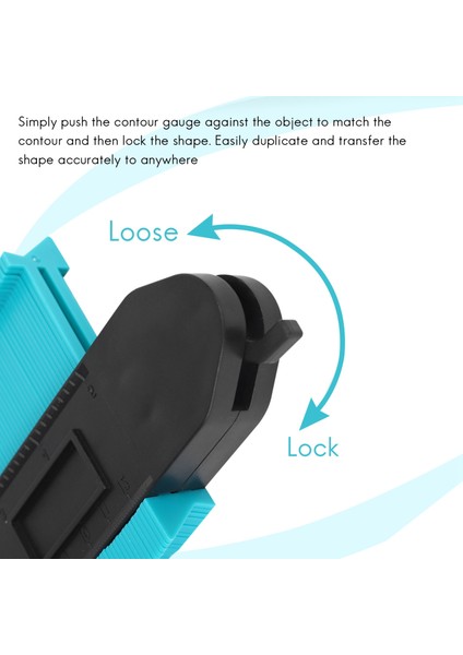 Kilitli Kontur Ölçer, 5&10 Inç Profil Şekli Kopyalama Aracı, Anında (Yurt Dışından) fırsatları