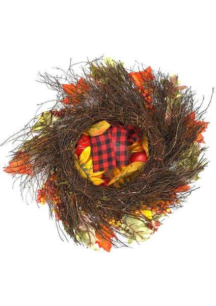 Ayçiçeği Akçaağaç Yaprağı Ilmek Noel Garland Çelenk Ev Penceresi (Yurt Dışından)