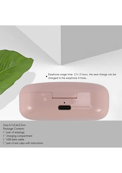 TW60 Mikrofon Şarj Kutulu Bluetooth Kablosuz Kulaklık (Yurt Dışından) fırsatları