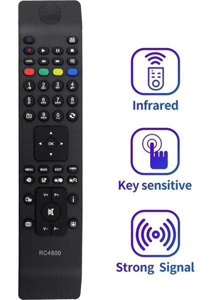 Vestel Tv Çok Markalı Tv Uzaktan Kumandası Için RC4800 Uzaktan Kumandayı Değiştirin (Yurt Dışından)