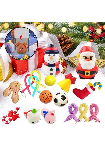 Advent Takvimi 2021 Noel Fidget Oyuncak Seti Çocuklar Için Yenilik Dekoru (Yurt Dışından)