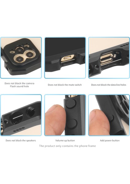 Telefon Kafesi, iPhone 12/12 Pro C Için Akıllı Telefon Video Donanımı Mobil Kafes (Yurt Dışından) indirimleri