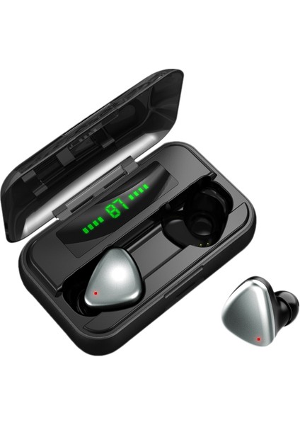 Bluetooth 5.0 Gürültü Önleyici Kablosuz Kılıflı Kulaklık (Gümüş) (Yurt Dışından)