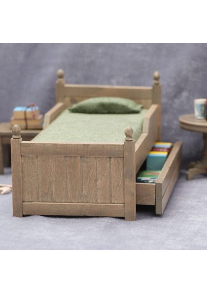1:12 Dollhouse Mini Yatak, Dollhouse Mobilya Kraliçe Yatak (Yurt Dışından)