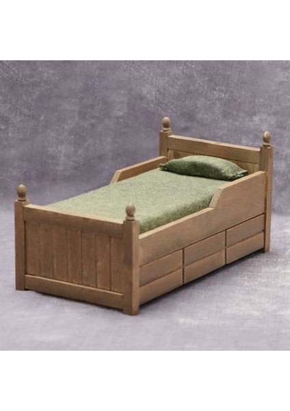 1:12 Dollhouse Mini Yatak, Dollhouse Mobilya Kraliçe Yatak (Yurt Dışından)
