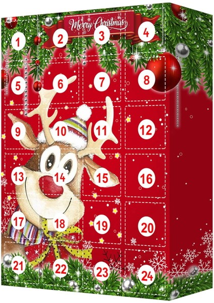 Çocuklar Için Noel Advent Takvimleri Anahtarlık Süsler Dekorasyon (Yurt Dışından)