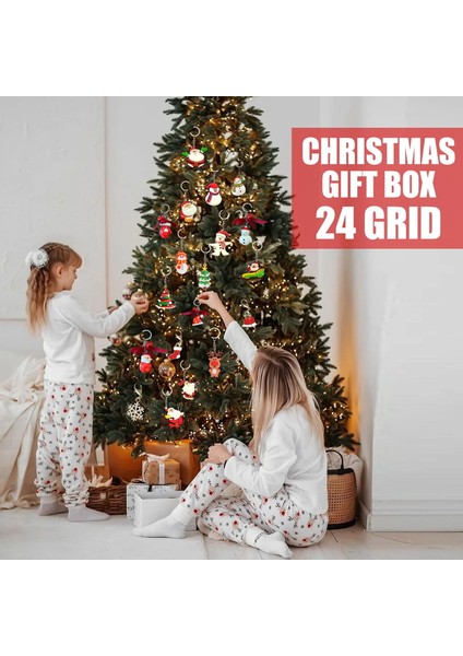 Çocuklar Için Noel Advent Takvimleri Anahtarlık Süsler Dekorasyon (Yurt Dışından)