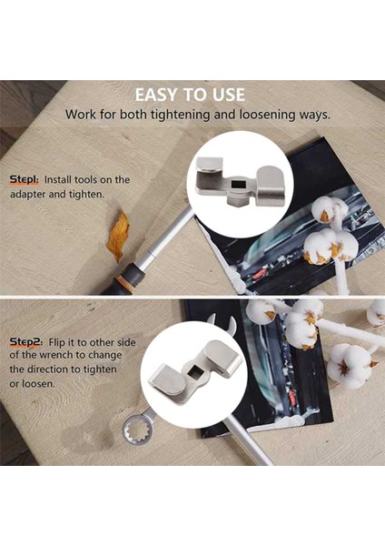 Cheater Bar Inatçı Somun ve Cıvatalar Için Evrensel Anahtar Uzatma Adaptörü (Yurt Dışından)