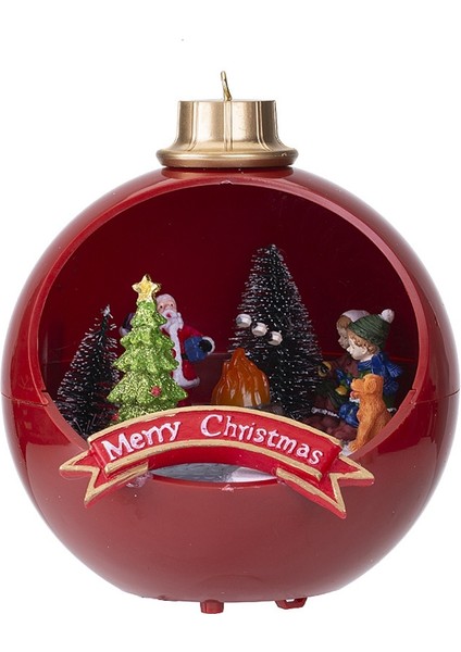 LED Işıklar Noel Kar Evi Köy Aydınlık Süsleme A (Yurt Dışından)