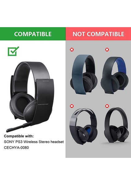 Sony Ps3 Ps4 Kablosuz CECHYA-0080 Için Kulak Pedleri Minderler Kafa Bandı Parçası (Yurt Dışından) indirimleri